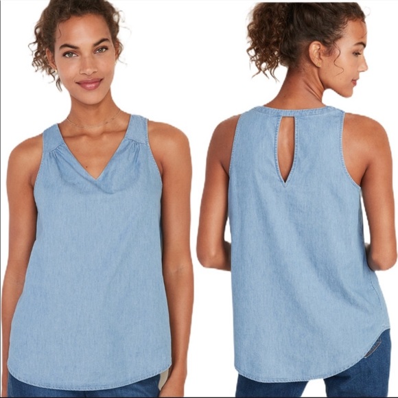 Old Navy Chambray Vneck 